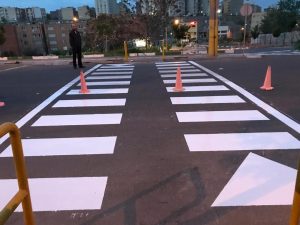 رنگ خطوط عابر پیاده