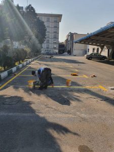 خط کشی پارکینگ ساده